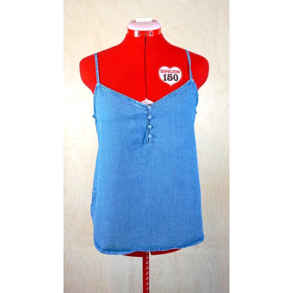 GAP Chambray (TENCEL) Button-Front Cami